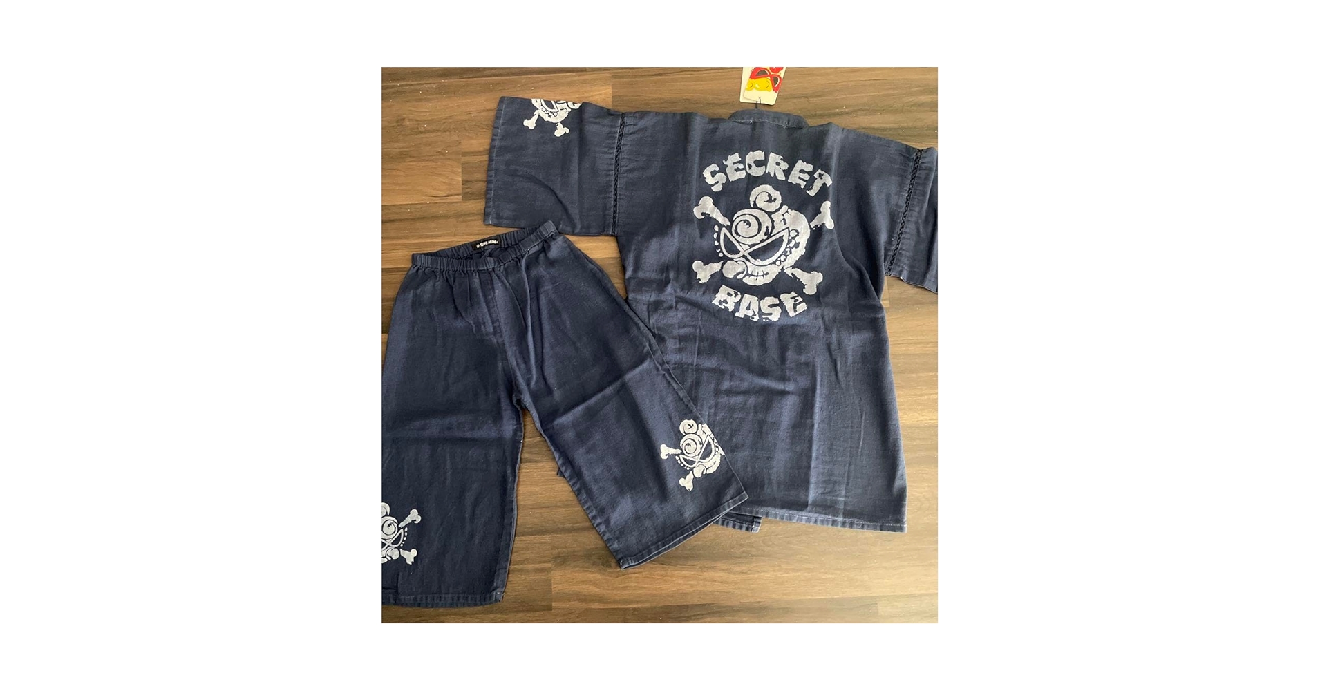 ヒスミニ 上下 セット 総柄 フェイスミニ １００　黒 15142156-07.jpg